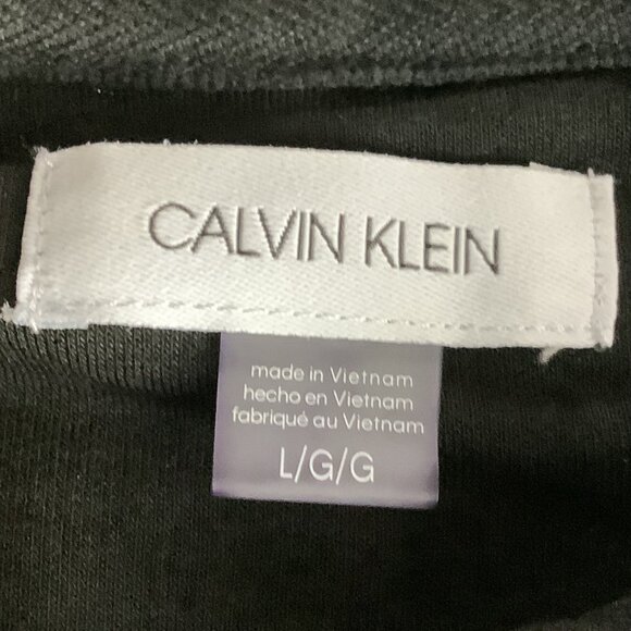 Calvin Klein Side Logo Hoodie Black Dress Womens Size L Long Sleeve - Picture 3 of 16